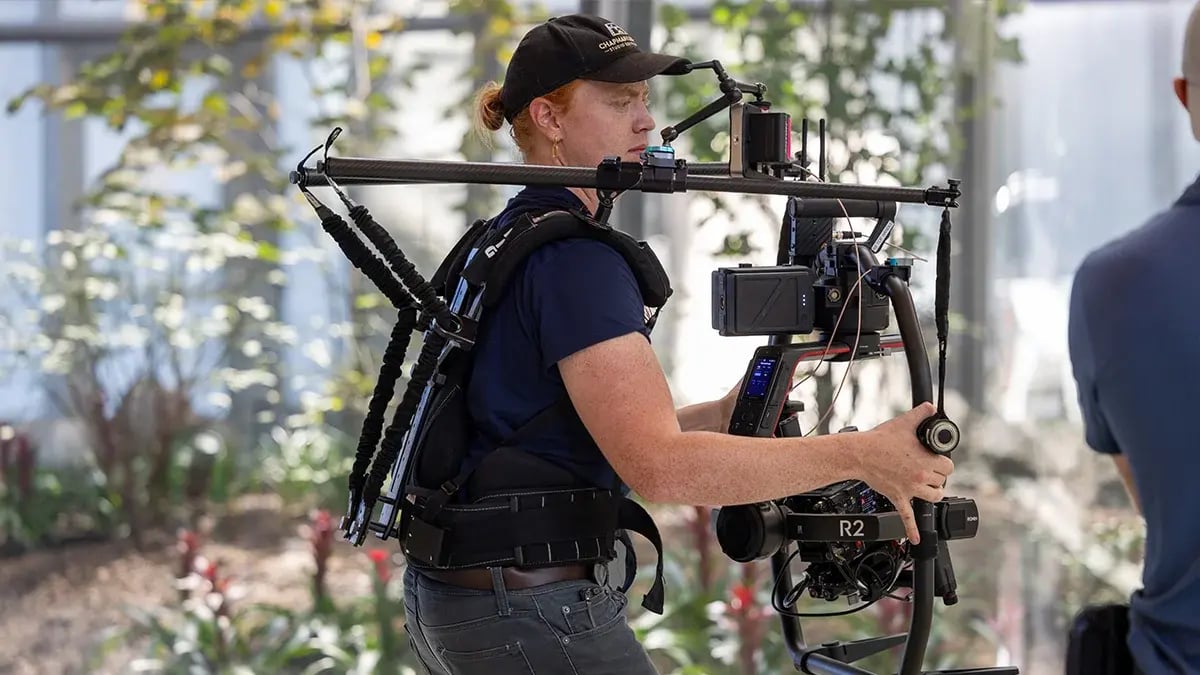 a Charter & Co director of photography uses a RED camera on a video production film shoot